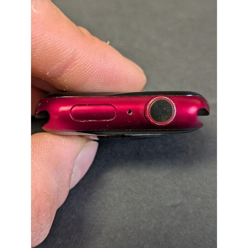 Apple Watch Series 7 45mm Red Case Turns On **Locked - As Is